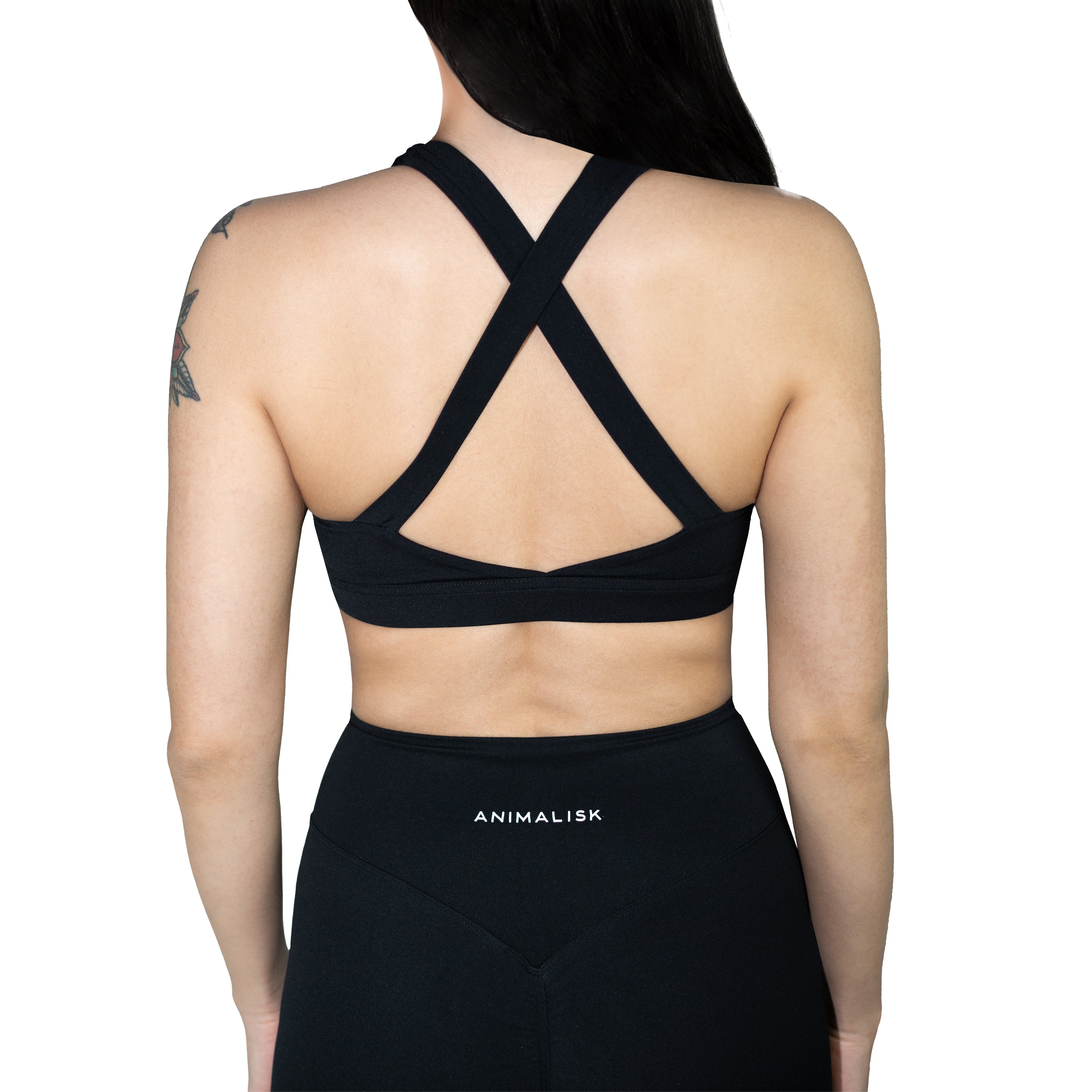 FluxForm™️ Support Bra in Graphite Black